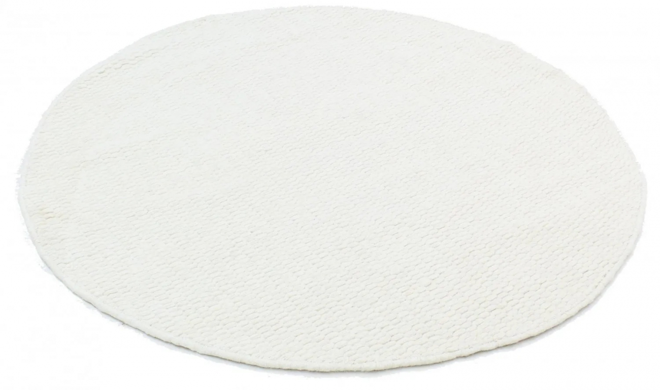 Tapis rond 'Cartmel' 200cm - Blanc cassé