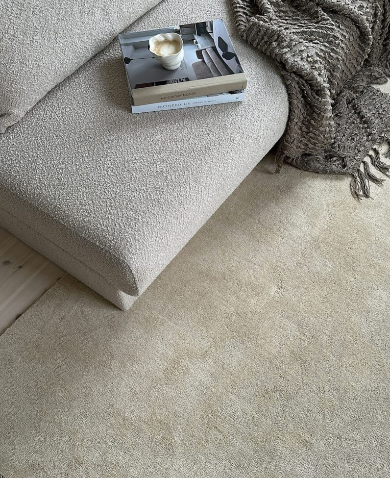 Tapis en laine 'Ella' 200x290cm - Crème