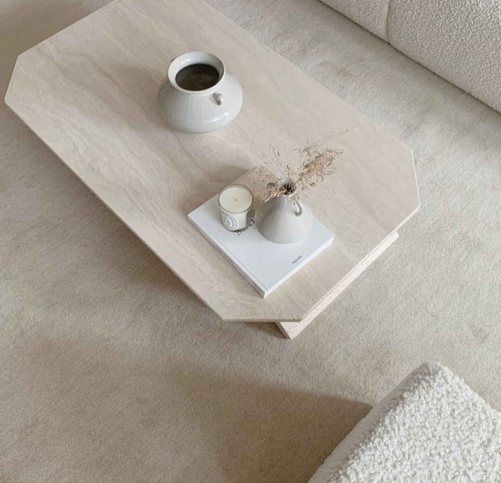 Tapis en laine 'Ella' 240x340cm - Crème