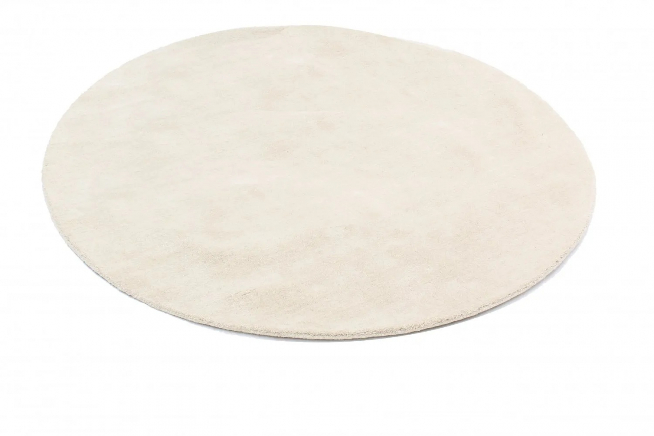Tapis rond 'Ella' 200cm - Crème