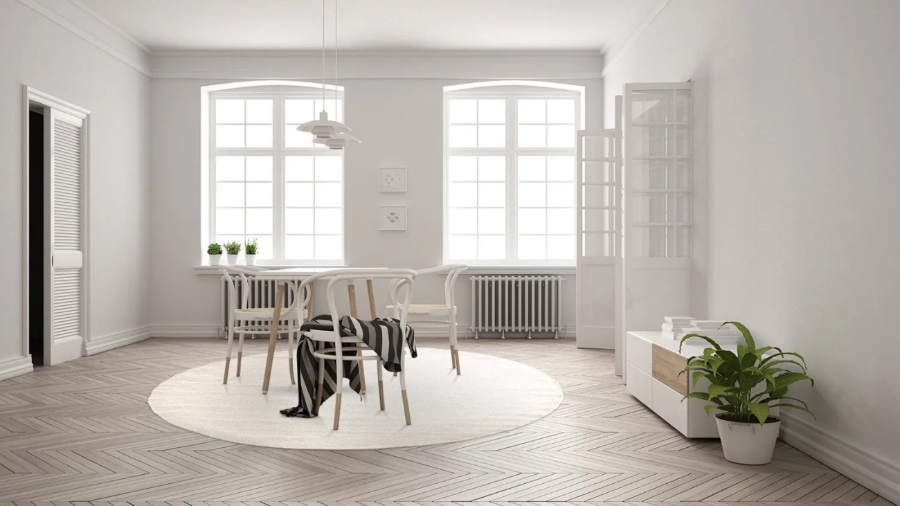 Tapis rond 'Hamilton' 240cm - Naturel