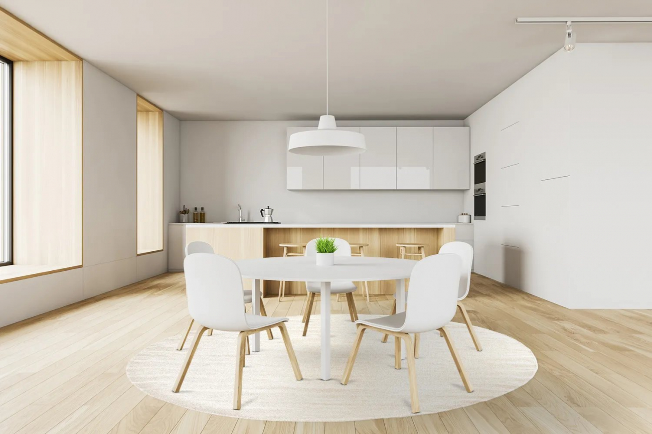 Tapis rond 'Hamilton' 200cm - Naturel