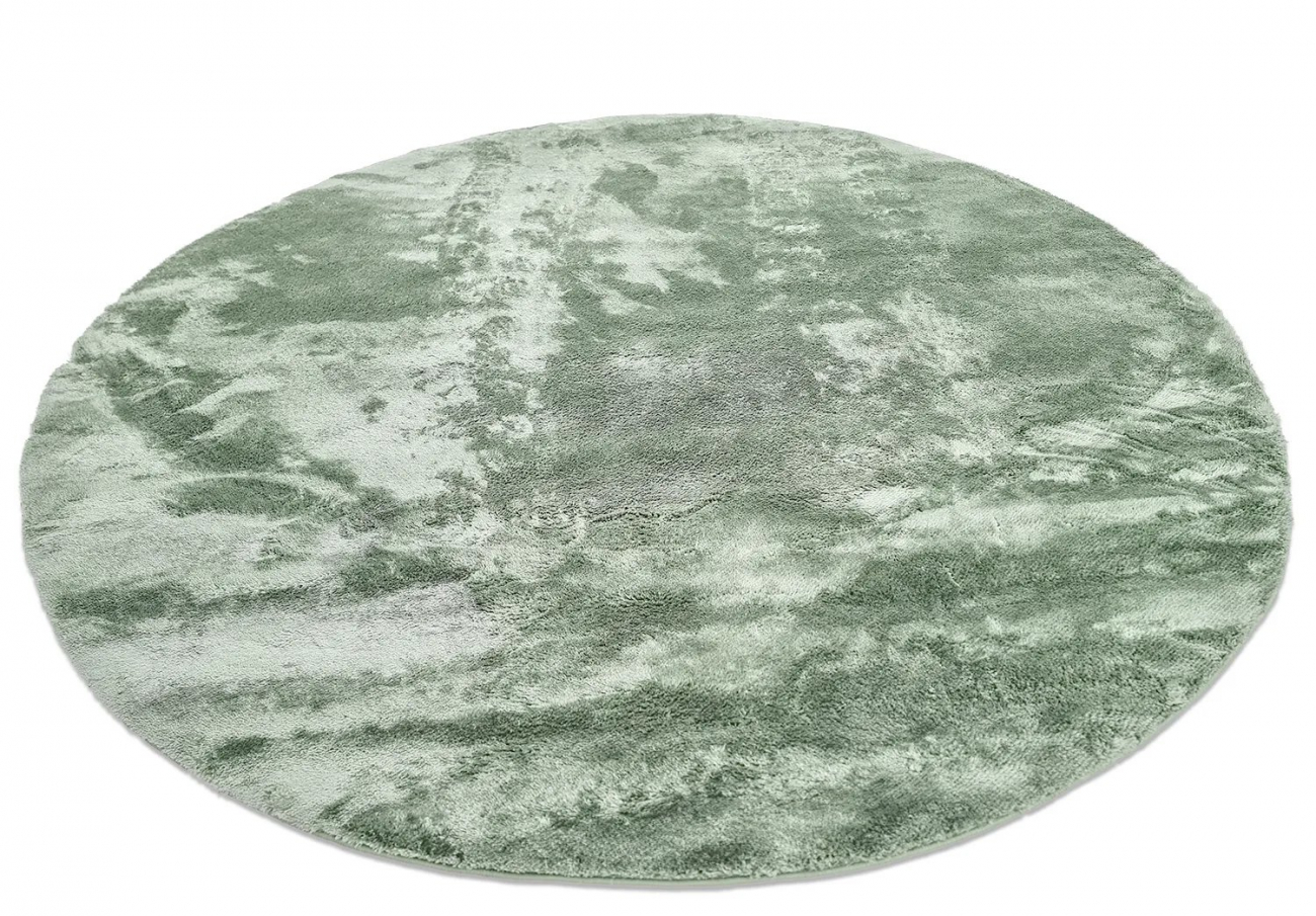 Tapis rond 'Aranga Super Soft Fur' 200cm - Vert