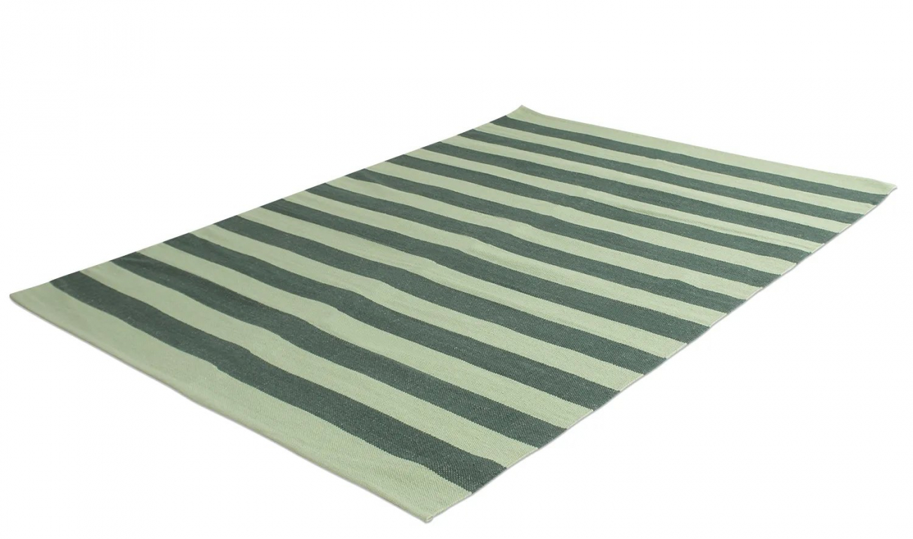 Tapis en coton 'Nilo' 160x230cm - Vert