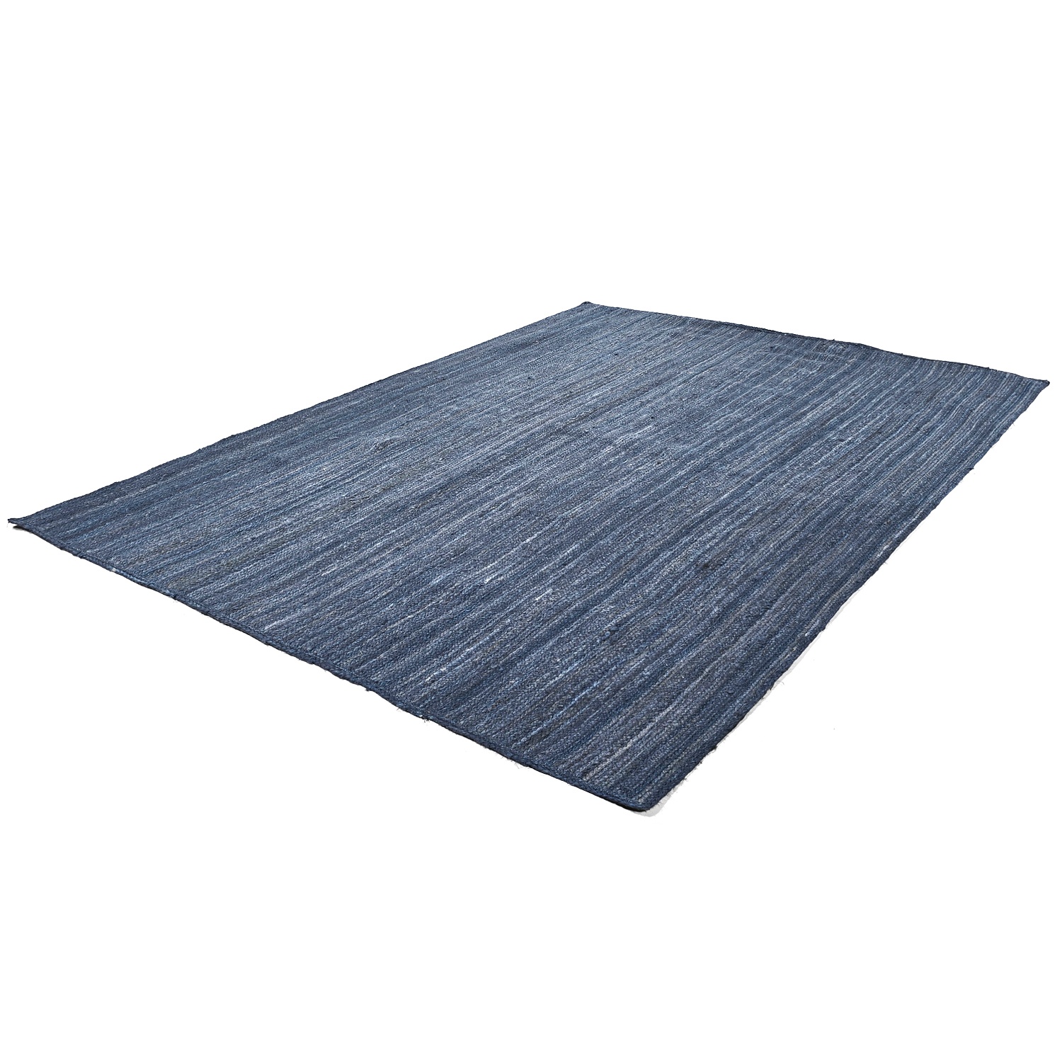 Tapis en jute ' Amasia ' - Bleu