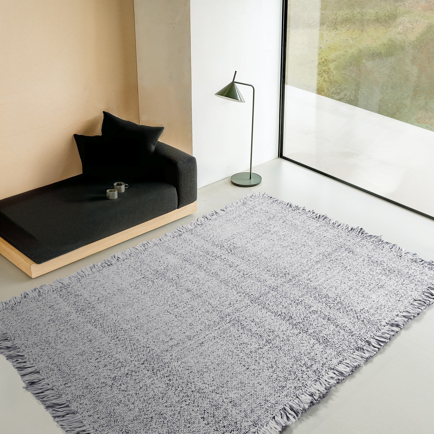 Tapis en laine 'Dalita' - Gris