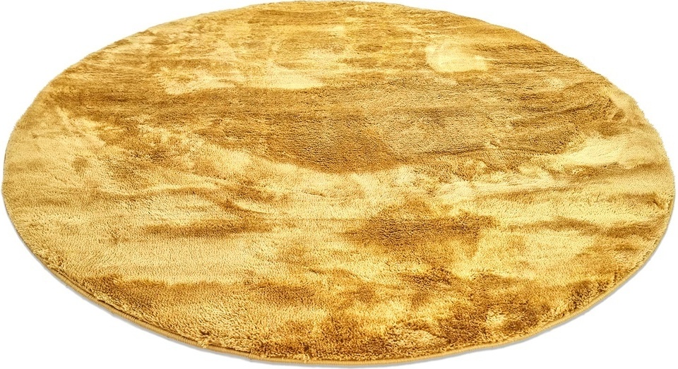 Tapis rond 'Aranga Super Soft' 200cm - Jaune