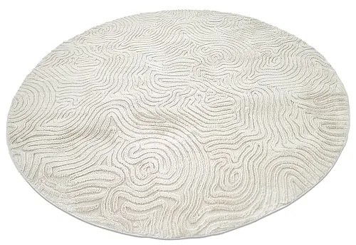 Tapis rond 'Amora' 160cm - Blanc