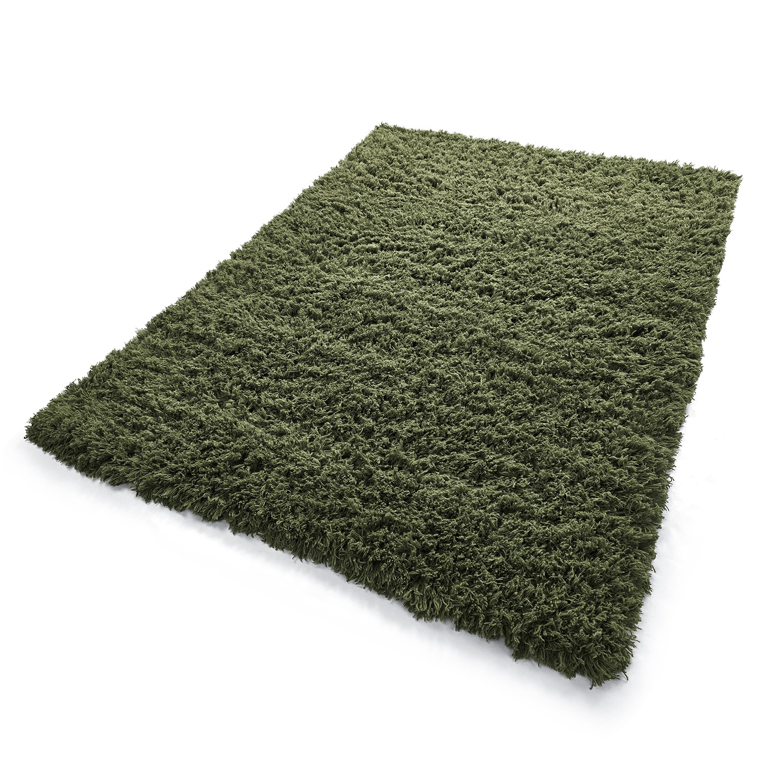 Tapis Rya 'Fassale Laine Tissée à la Main' - Vert