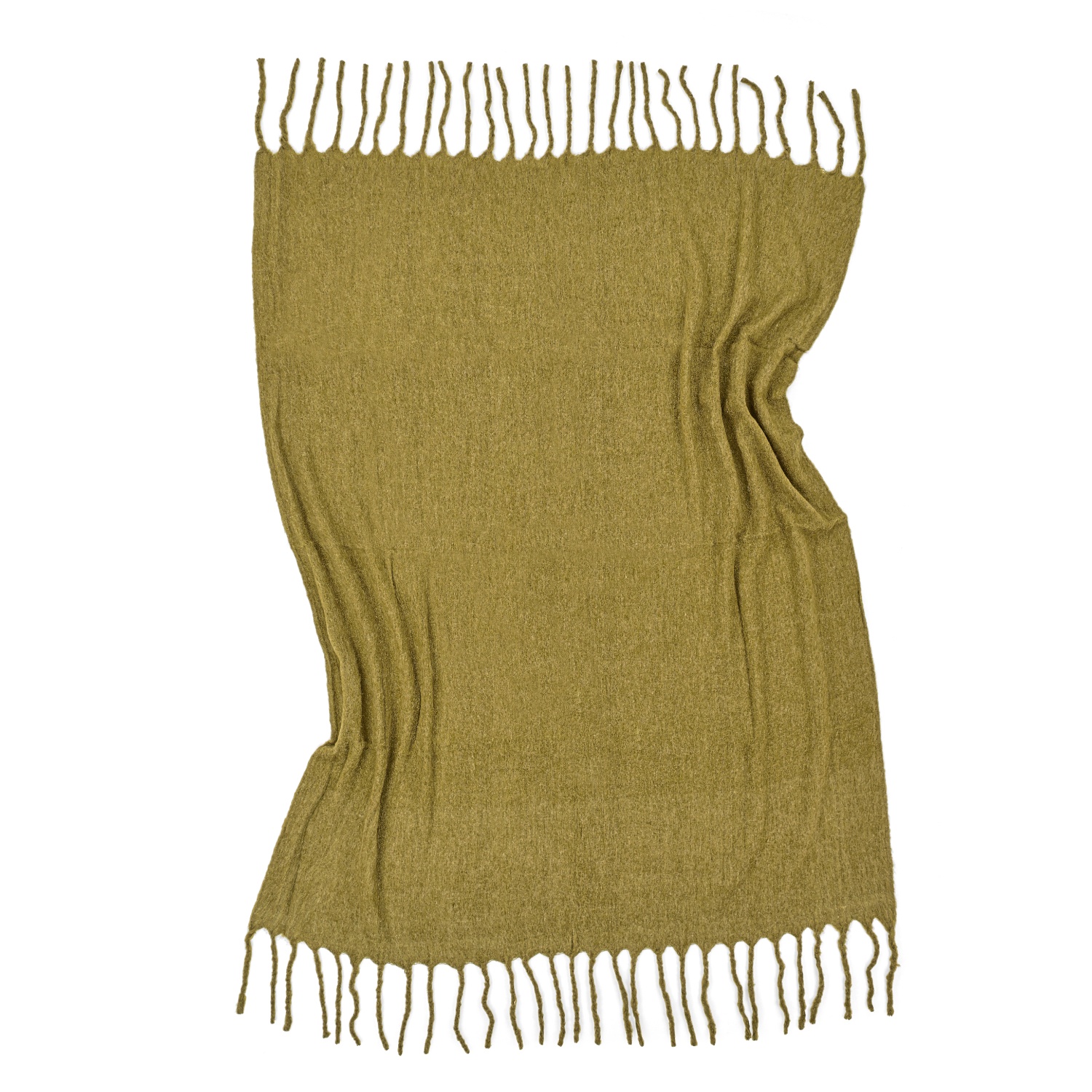 Plaid ' Samantha ' 130 x 170 cm - Vert olive