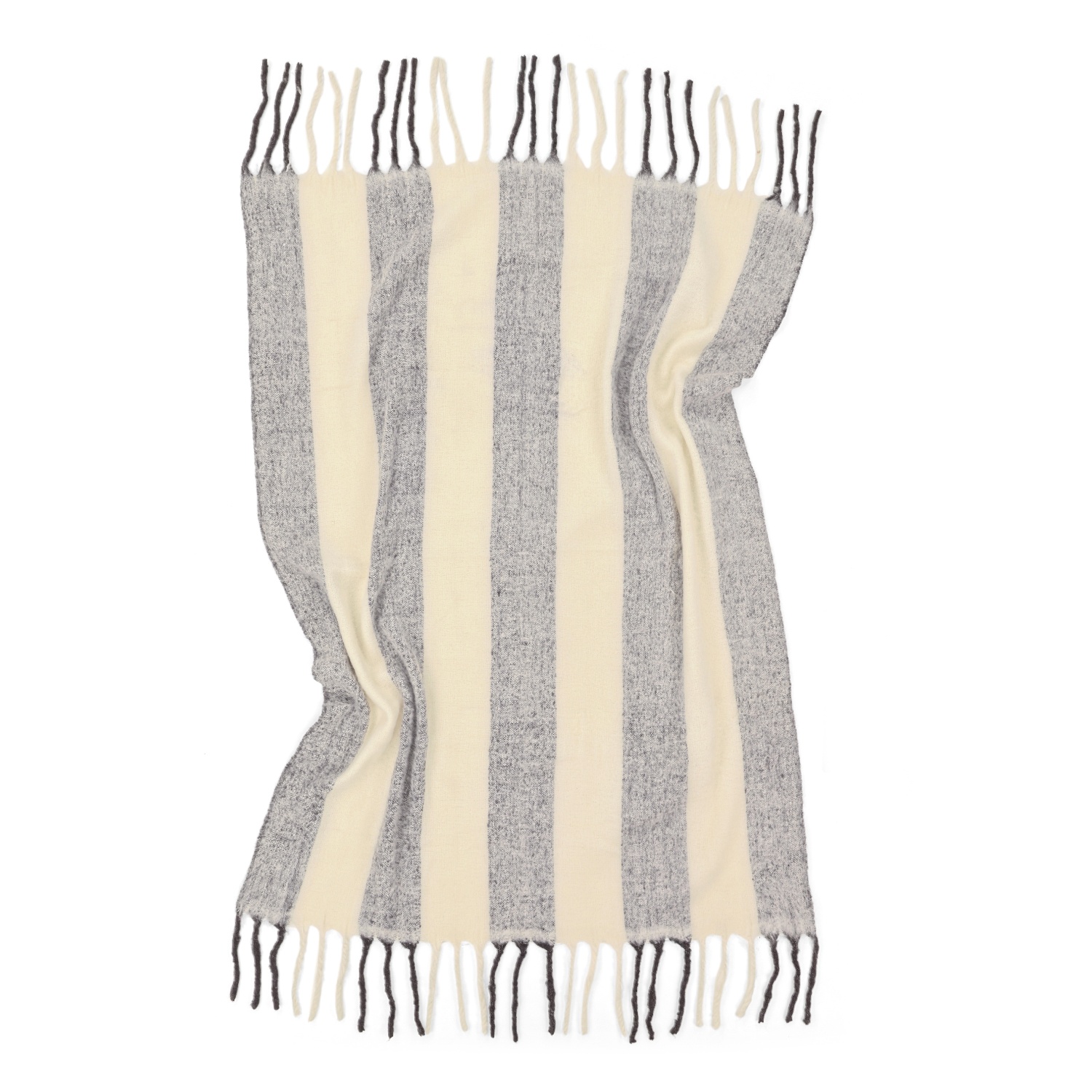 Tapis à carreaux ' Beatriz Stripe ' 130 x 170 cm - Noir/blanc