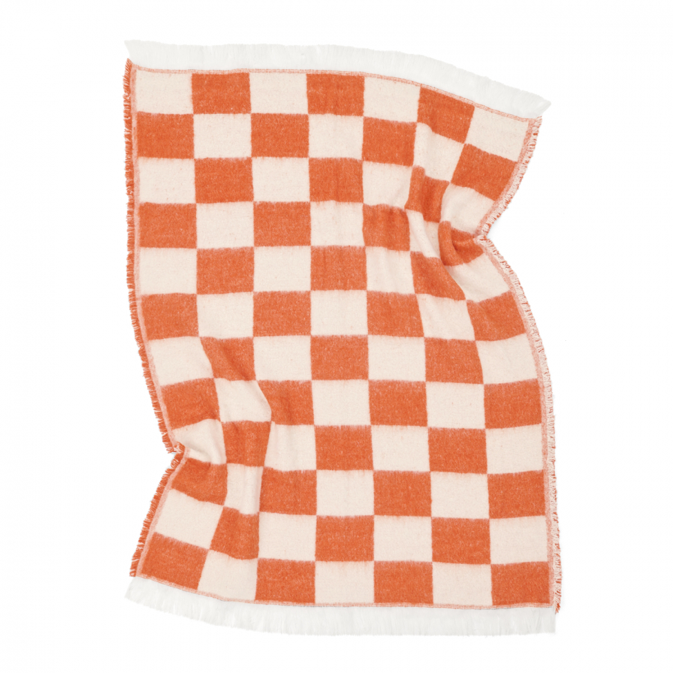 Tapis à carreaux ' Audrey Check ' 130 x 170 cm - Rose/blanc