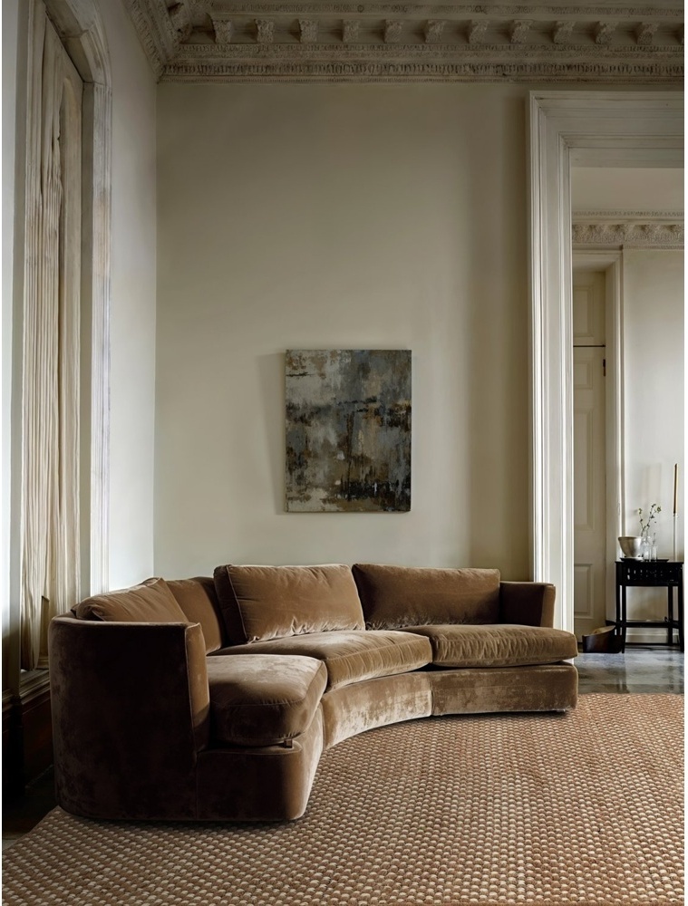 Tapis en laine ' Ovelia ' - Marron/blanc