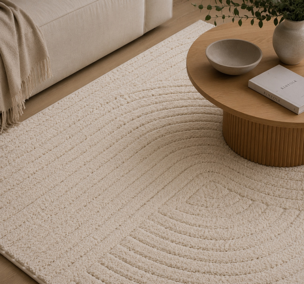 Tapis Rya ' Sohar ' - Gris clair