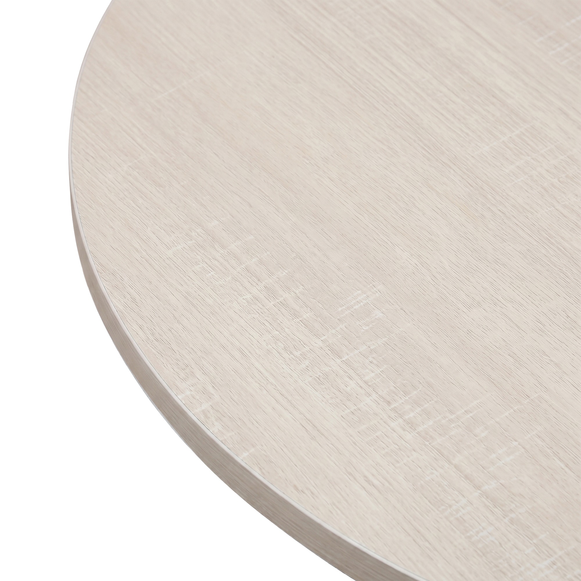 Table basse 'Cr&eacute;me' Ronde 55 cm - Pigment blanc