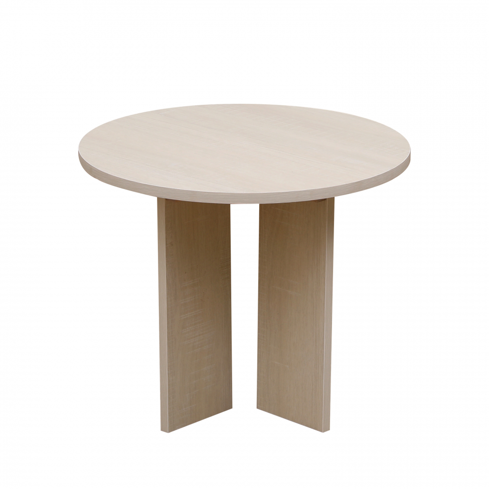Table basse 'Créme' Ronde 55 cm - Pigment blanc