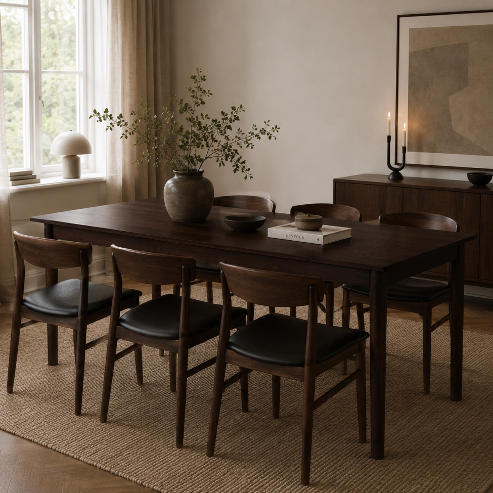 Table à manger 'Fager' 135 cm - Noyer
