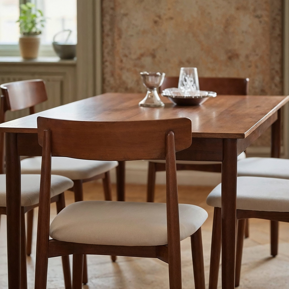 Table à manger 'Fager' 135 cm - Noyer