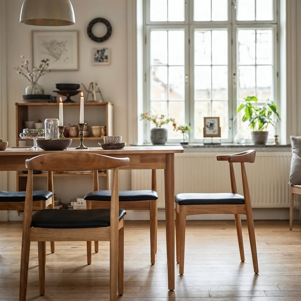 Table à manger 'Fager' 135 cm - Nature