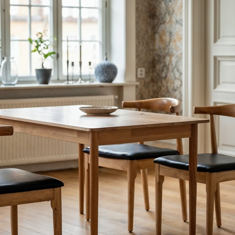 Table à manger 'Fager' 135 cm - Nature