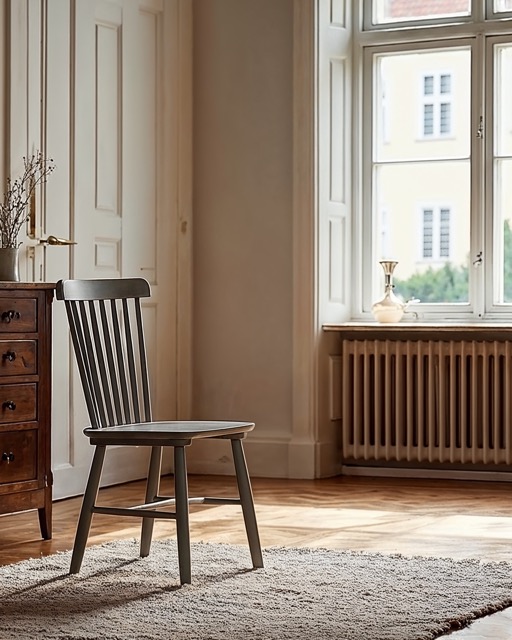 Chaise 'Elsa' - Gris foncé/Gris argenté