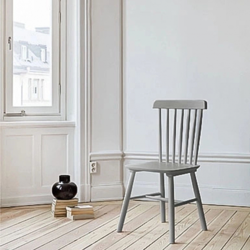 Chaise 'Elsa' - Gris fonc&eacute;/Gris argent&eacute;