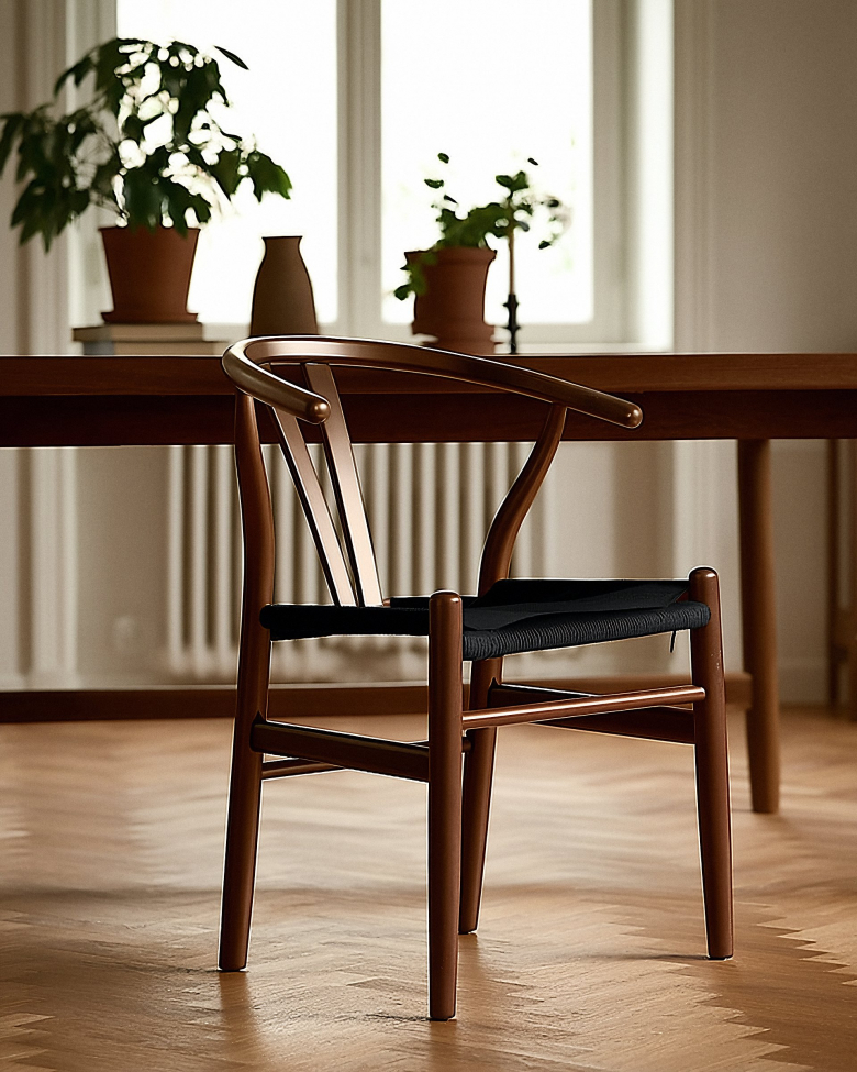 Chaise 'Alta' - Noyer/Noir