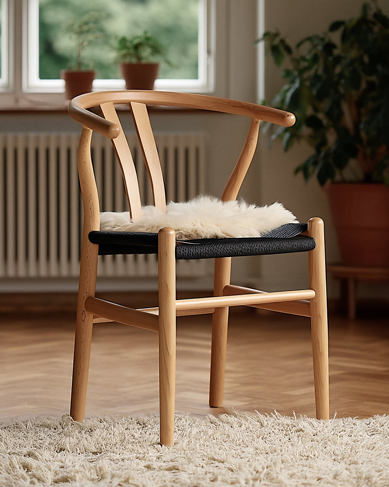 Chaise 'Alta' - Naturel/Noir