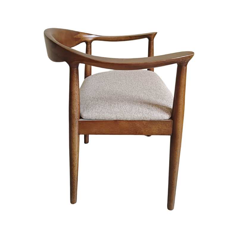 Chaise 'Ask' - Noyer/Gris