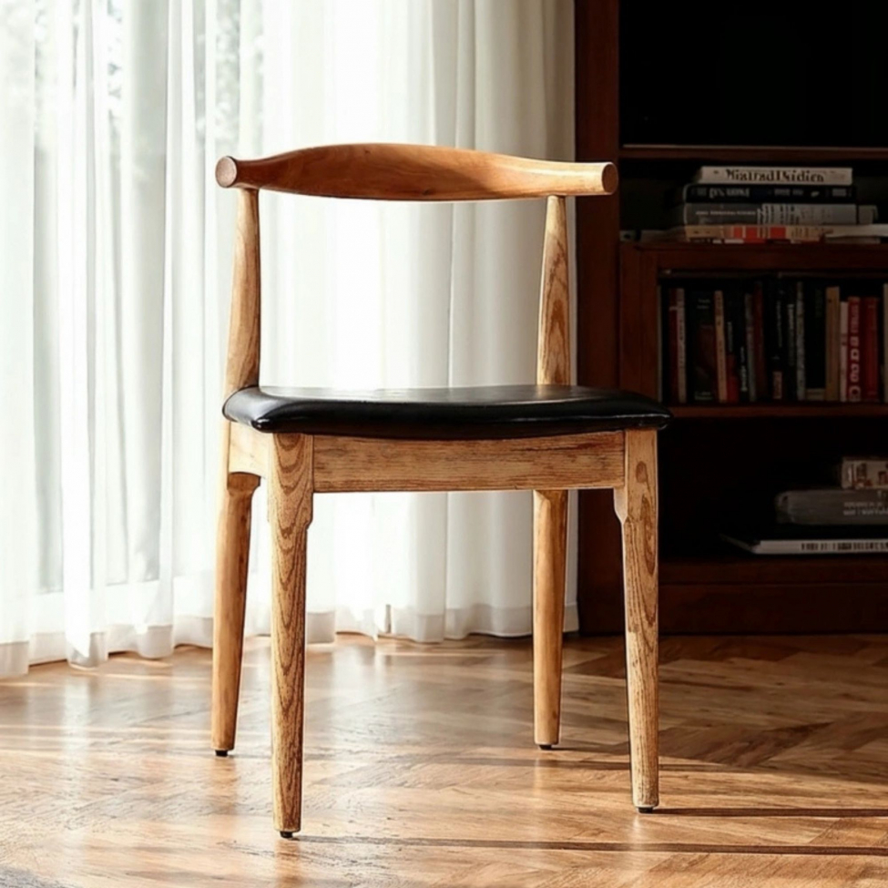 Chaise 'Fager' - Naturel/Noir