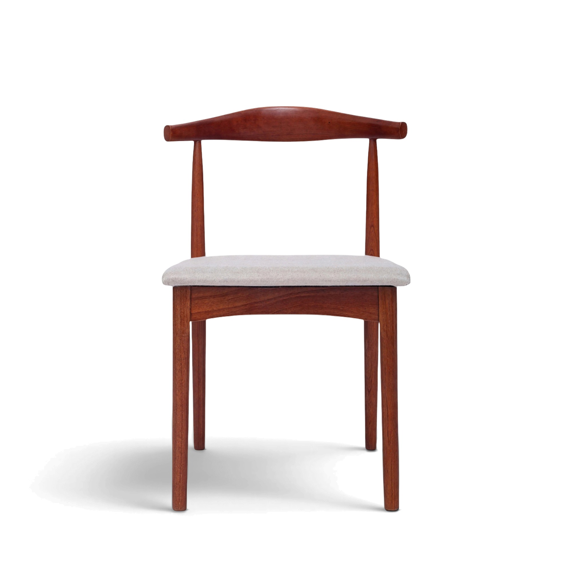 Chaise 'Fager' - Noyer/Beige