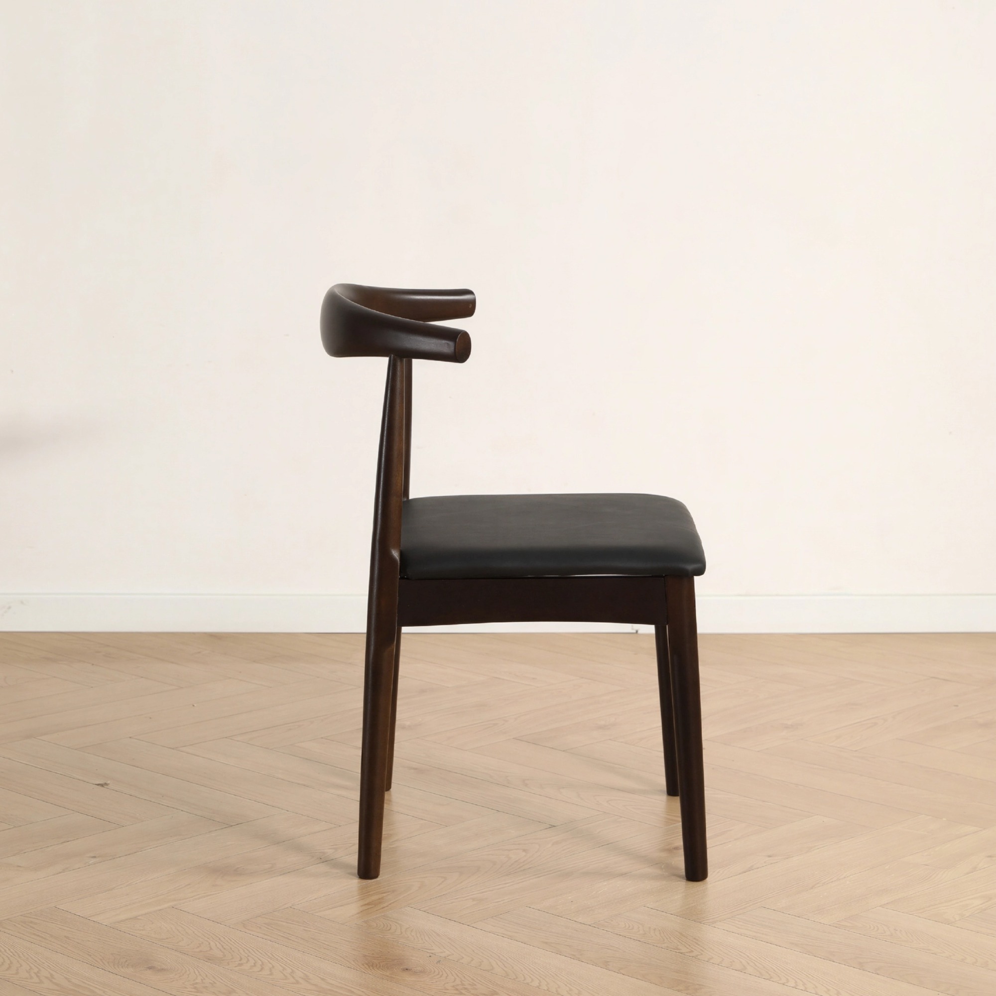 Chaise 'Fager' - Noyer/Noir