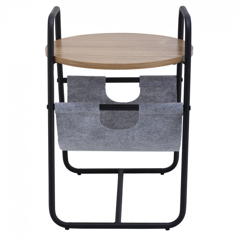 Table d'appoint 'Tidningsställ' - Noir/Bois