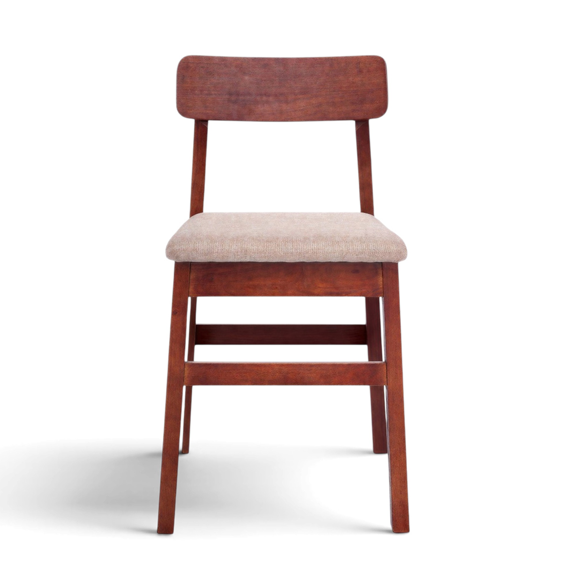 Chaise 'Ålesund' - Noyer/Beige