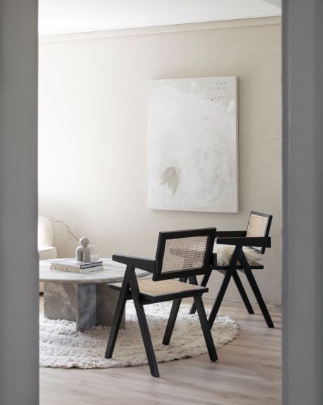 Chaise à bras 'Rotting' - Noir