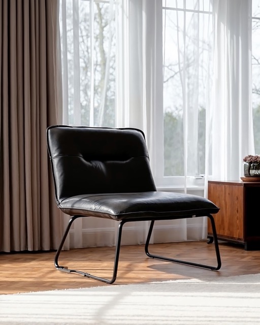 Fauteuil 'Chelsea' - Noir