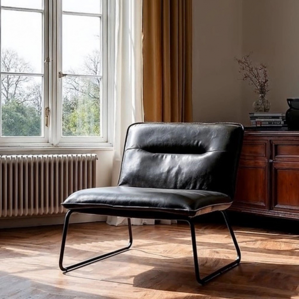 Fauteuil 'Chelsea' - Noir