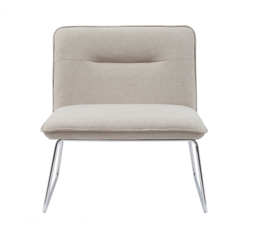 Fauteuil 'Chelsea' - Gris/métal
