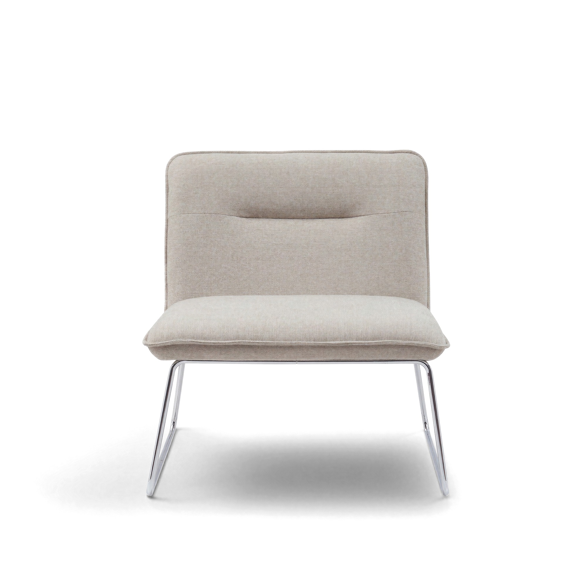 Fauteuil 'Chelsea' - Gris/métal