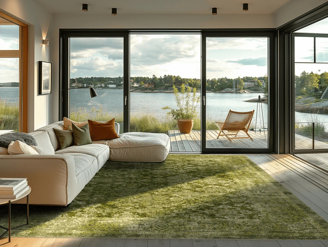 Tapis Wilton 'Denizli' 160x230cm - Vert