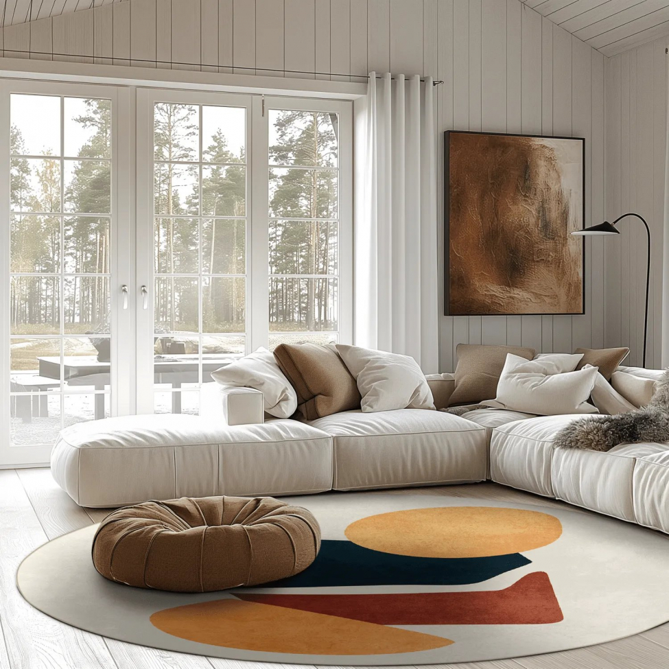 Tapis rond 'Beira' 120cm - Multi