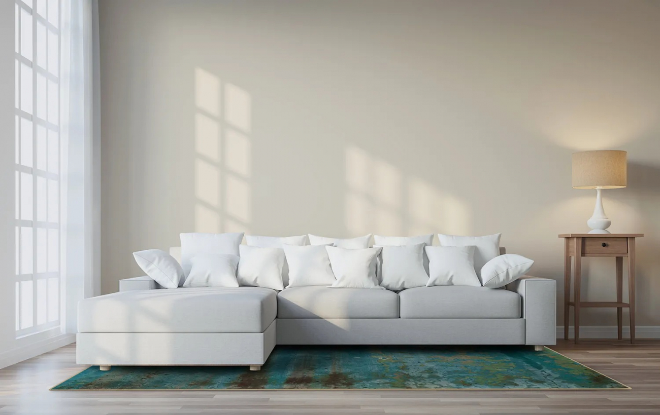 Tapis Wilton 'Domont' 160x230cm - Turquoise