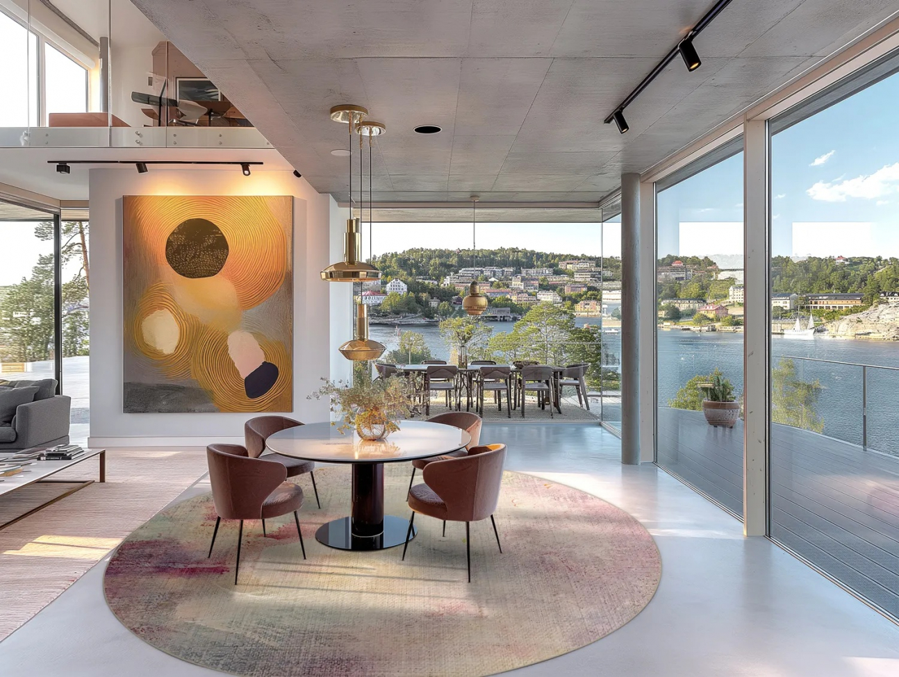 Tapis rond 'Mogoro' 240cm - Multi