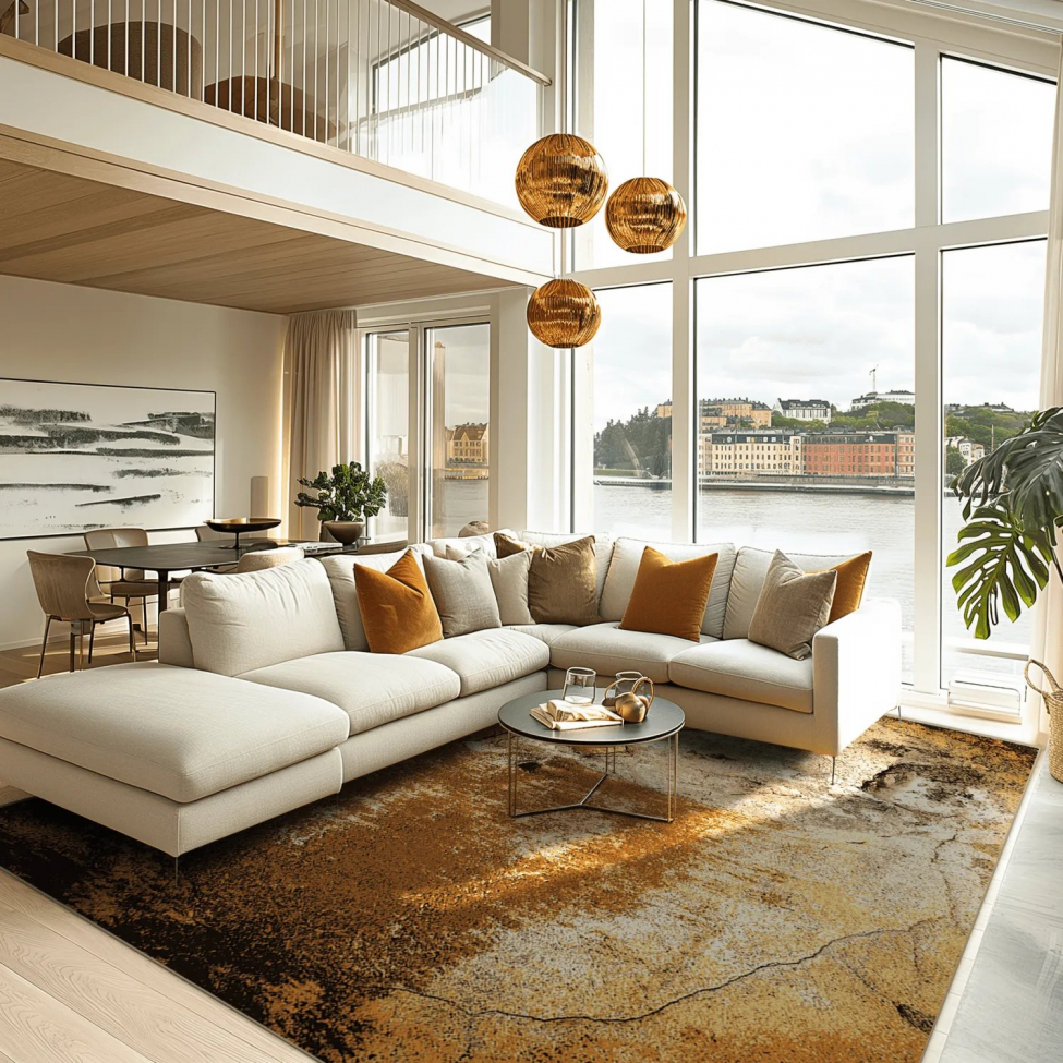 Tapis Wilton 'Olivera' 200x280cm - Marron