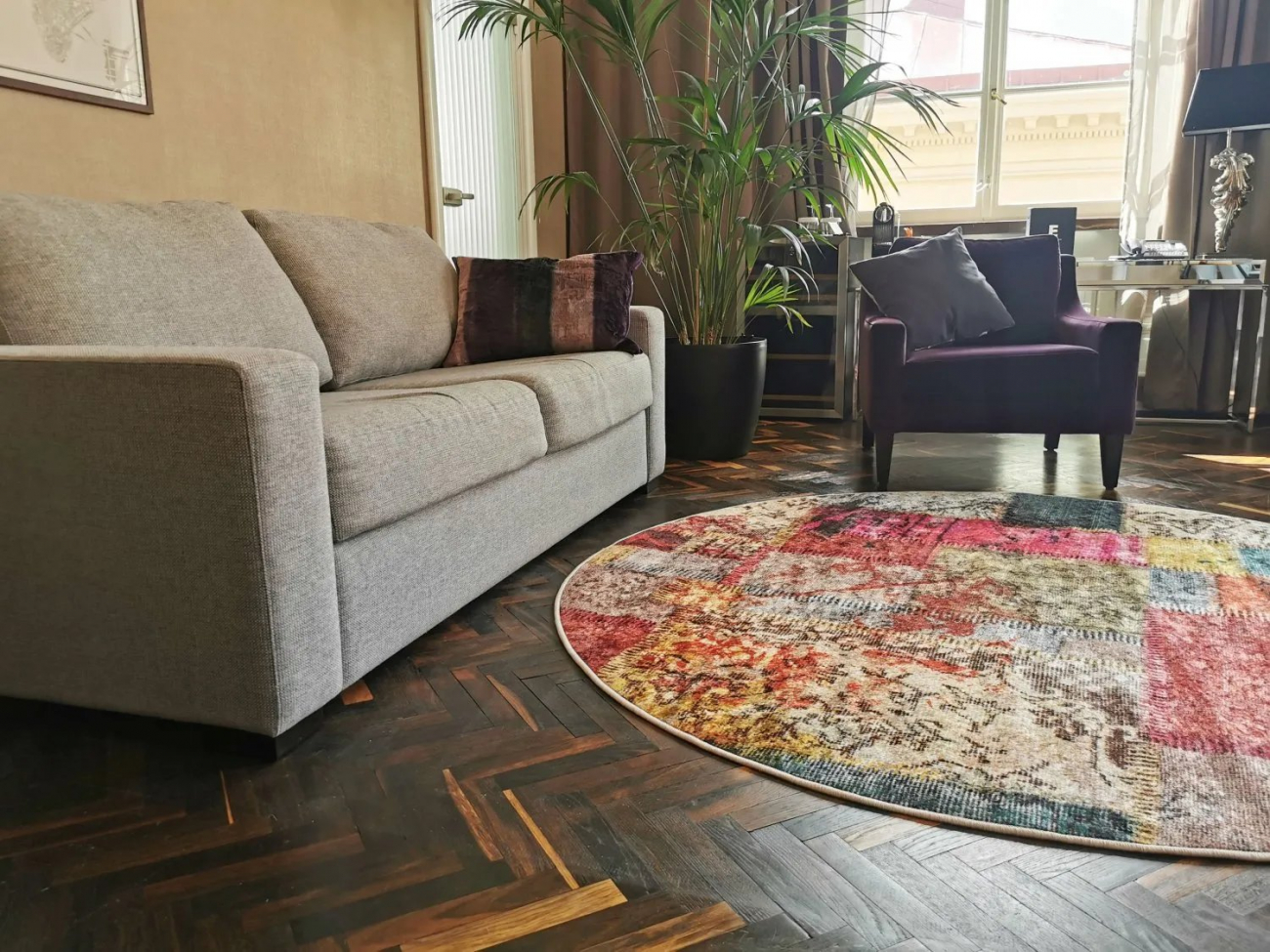 Tapis rond 'Ariana' 200cm - Multi