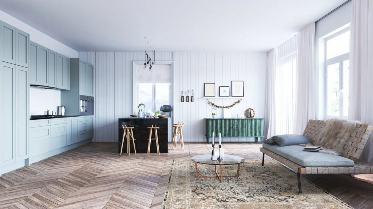 Tapis Wilton 'Douz' 200x280cm - Noir/Multi