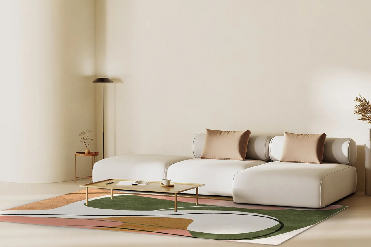 Tapis Wilton 'Cressida' 130x190cm - Vert/Multi