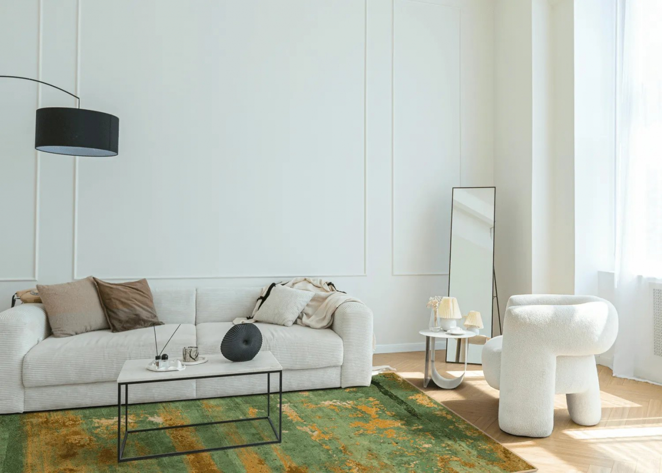 Tapis Wilton 'Domont' 130x190cm - Vert