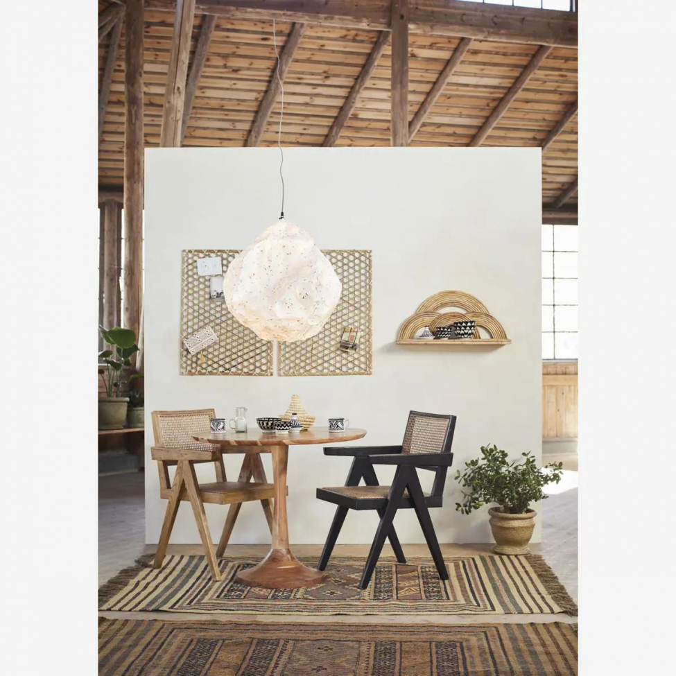 Chaise 'Rattan' - Noir