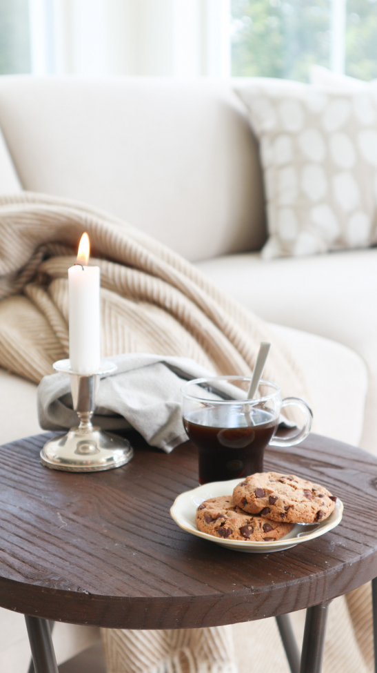 Tabouret 'Rustic' 45cm - Bois/Acier